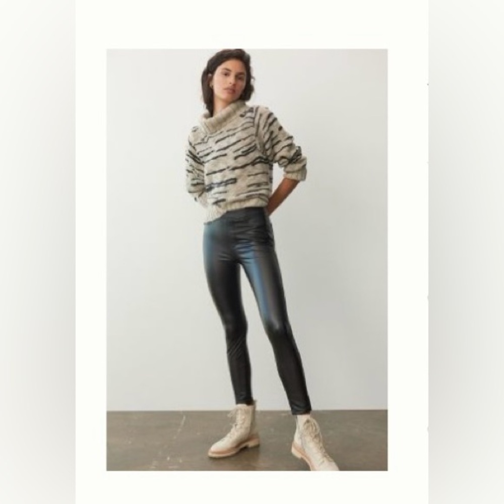 Anthropologie Faux Leather Leggings - size X-Small petite